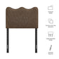 Athena Striped Fabric Upholstered Twin Size Headboard by Modway MOD-7290