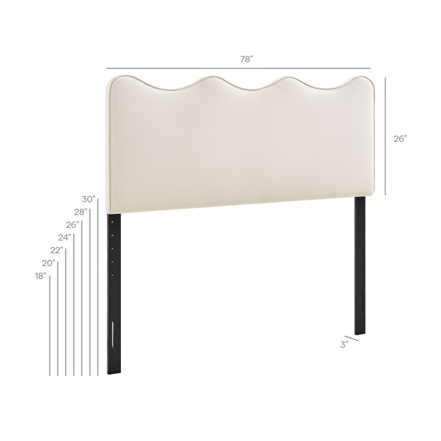 Athena Stain-Resistant Performance Velvet King Size Headboard by Modway MOD-7295