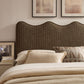 Athena Striped Fabric Upholstered King Size Headboard by Modway MOD-7296