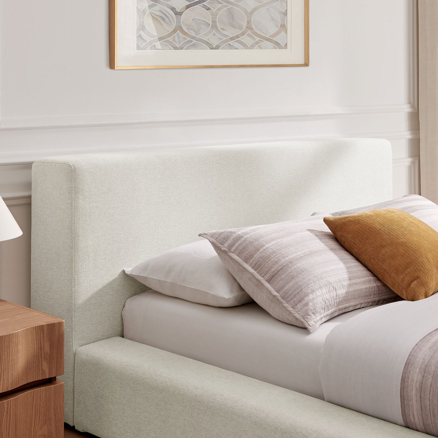 Luma Chenille Upholstered Queen Platform Bed Frame by Modway MOD-7305