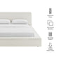 Luma Chenille Upholstered Queen Platform Bed Frame by Modway MOD-7305