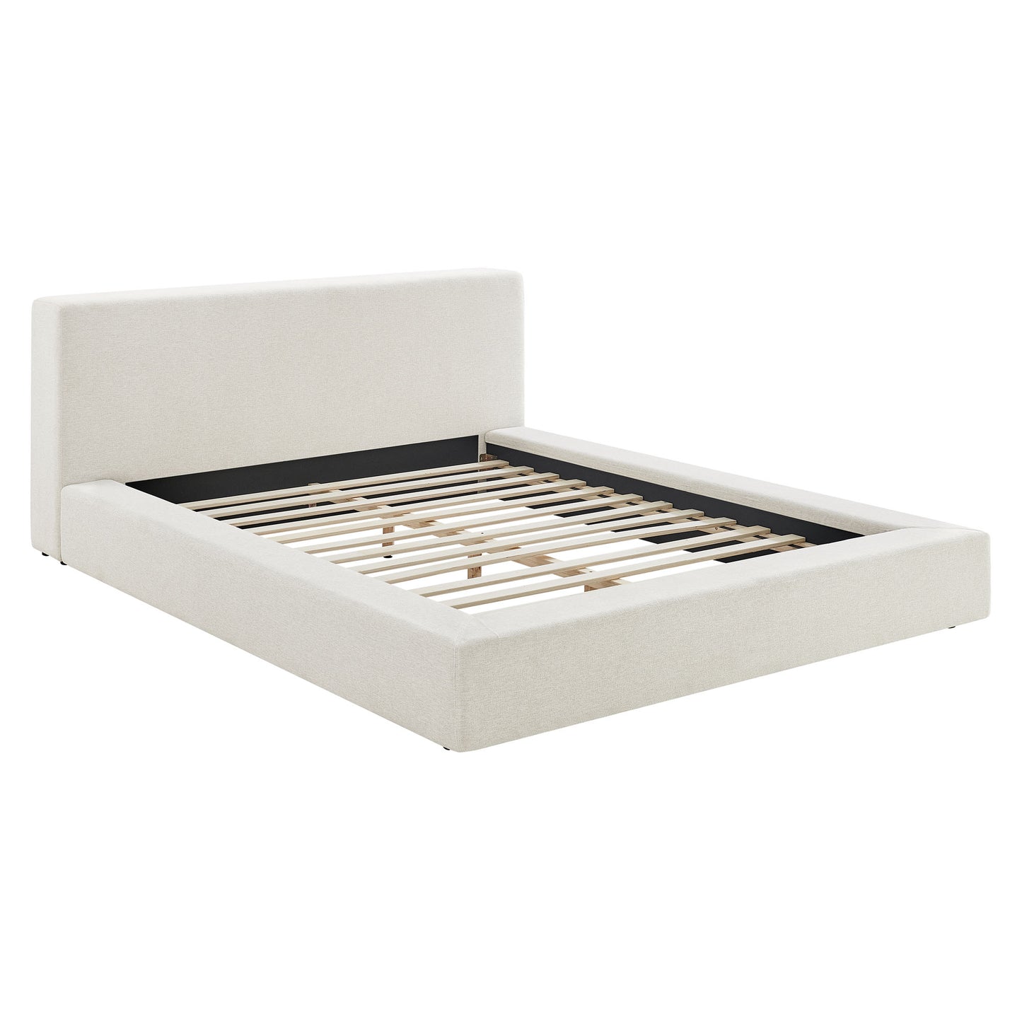 Luma Chenille Upholstered King Platform Bed Frame by Modway MOD-7306