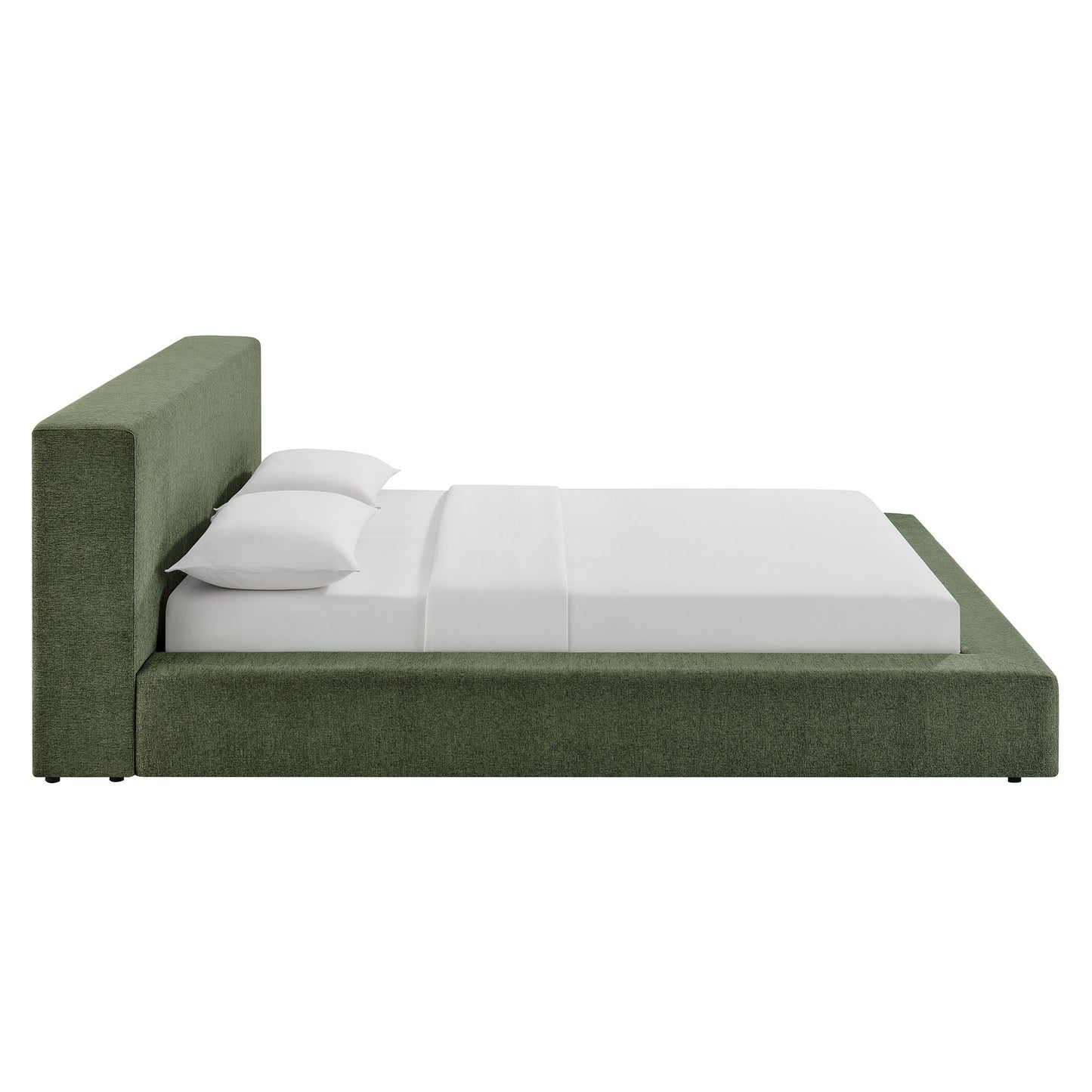 Luma Chenille Upholstered Queen Platform Bed Frame by Modway MOD-7307
