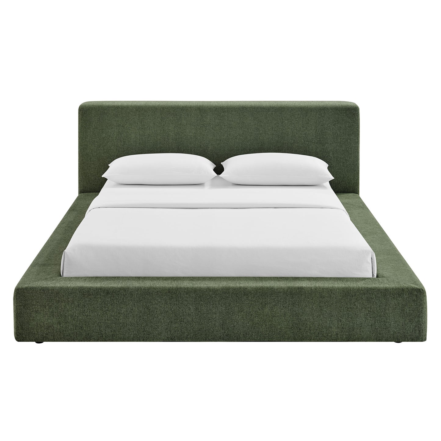 Luma Chenille Upholstered Queen Platform Bed Frame by Modway MOD-7307