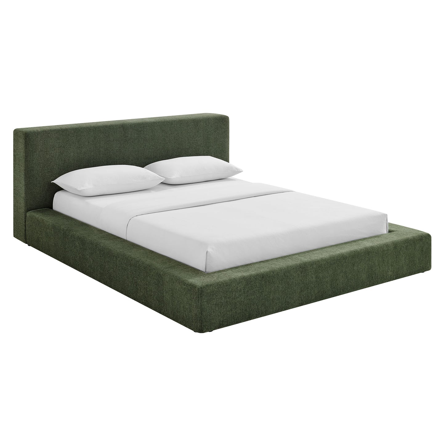 Luma Chenille Upholstered King Platform Bed Frame by Modway MOD-7308
