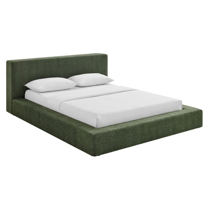 Luma Chenille Upholstered King Platform Bed Frame by Modway MOD-7308