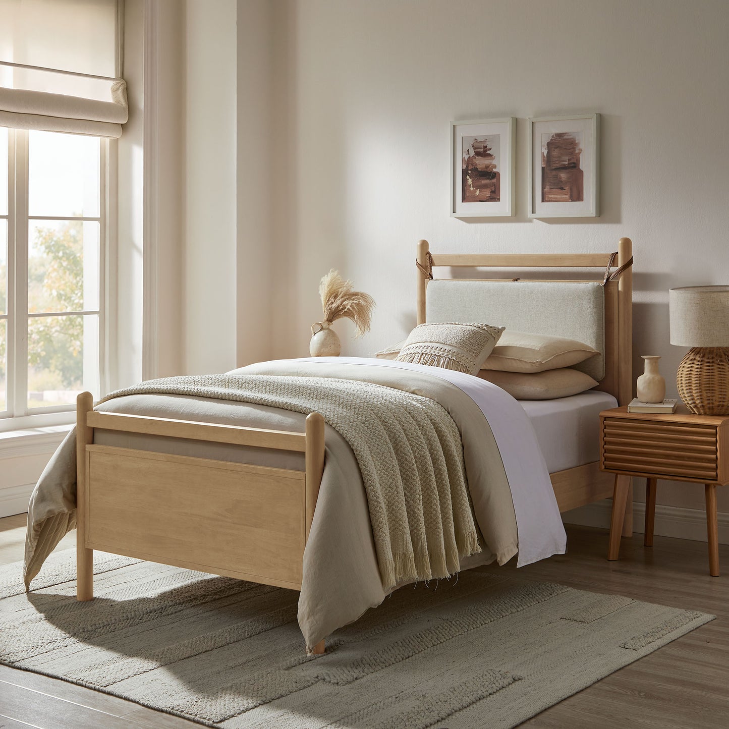 Leni Twin Size Wood Platform Bed Frame by Modway MOD-7309