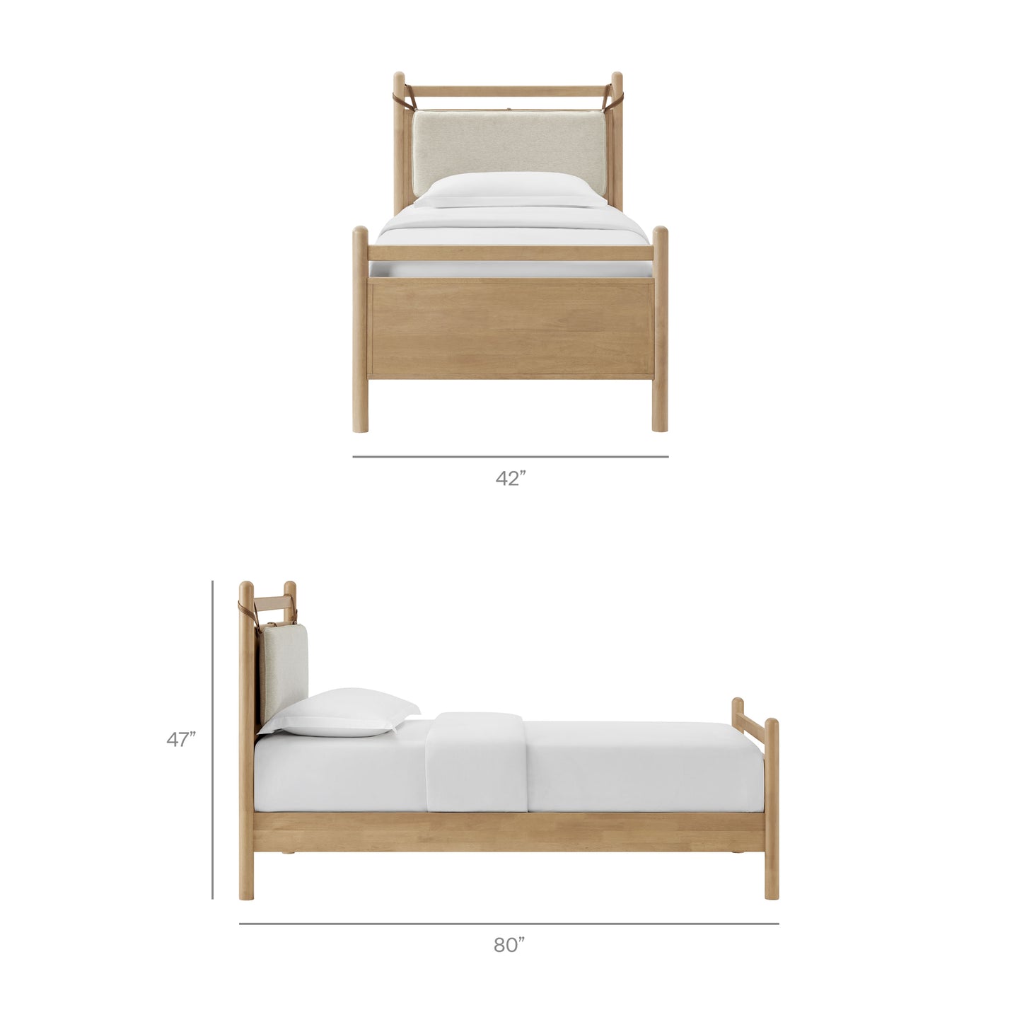 Leni Twin Size Wood Platform Bed Frame by Modway MOD-7309