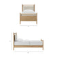 Leni Twin Size Wood Platform Bed Frame by Modway MOD-7309