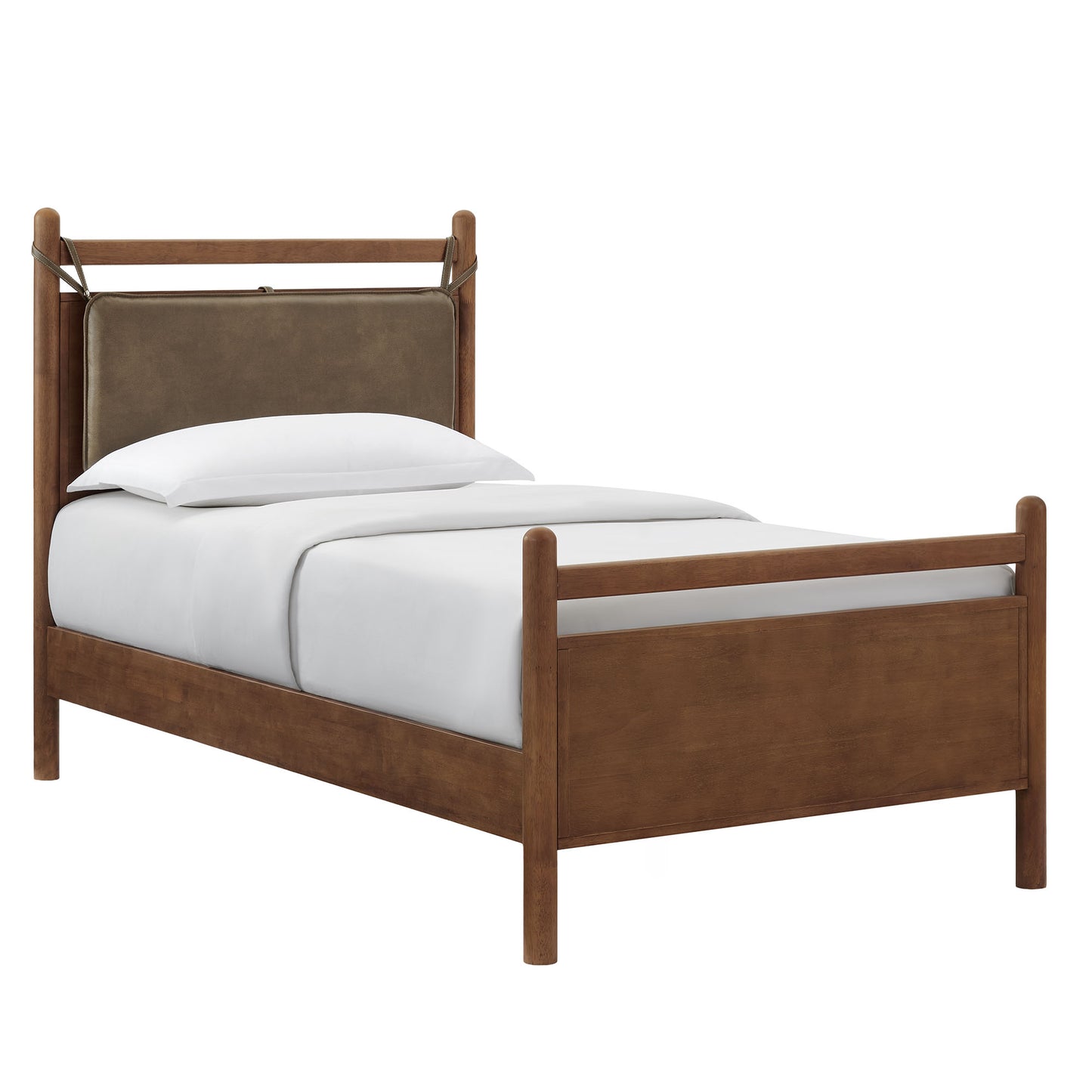 Leni Twin Size Vegan Leather and Wood Platform Bed Frame by Modway MOD-7310