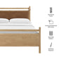 Leni Full Size Vegan Leather and Wood Platform Bed Frame by Modway MOD-7312