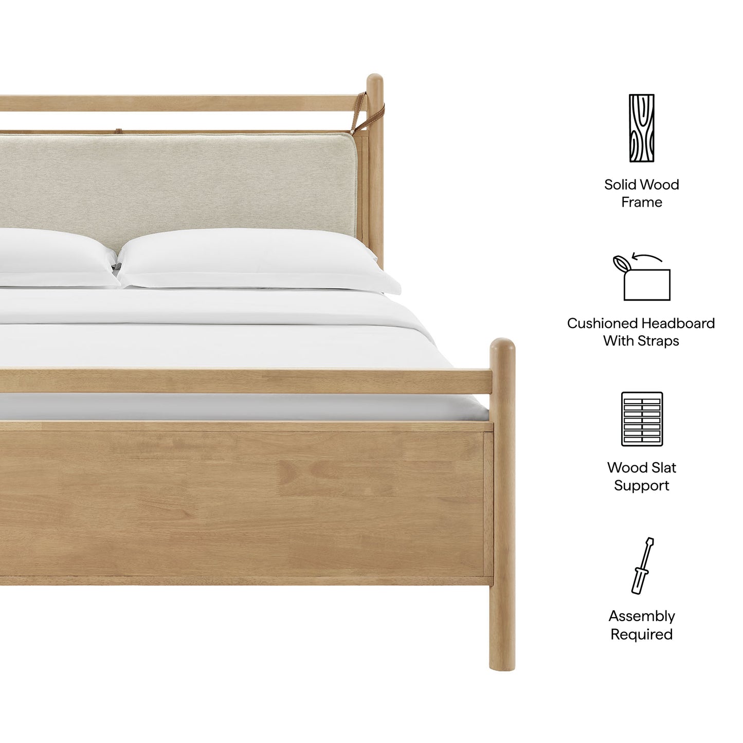 Leni King Size Wood Platform Bed Frame by Modway MOD-7315