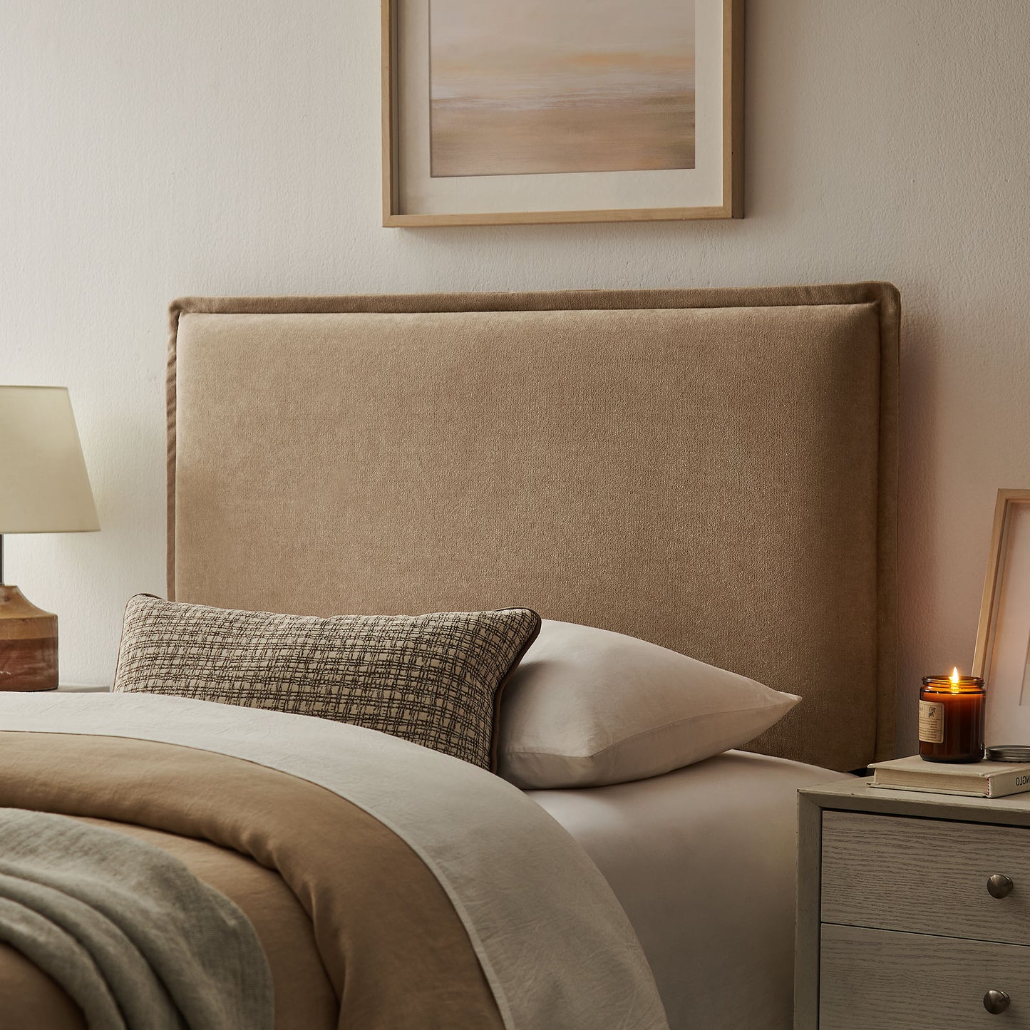 Camille Upholstered Linen Blend Twin Size Headboard by Modway MOD-7317