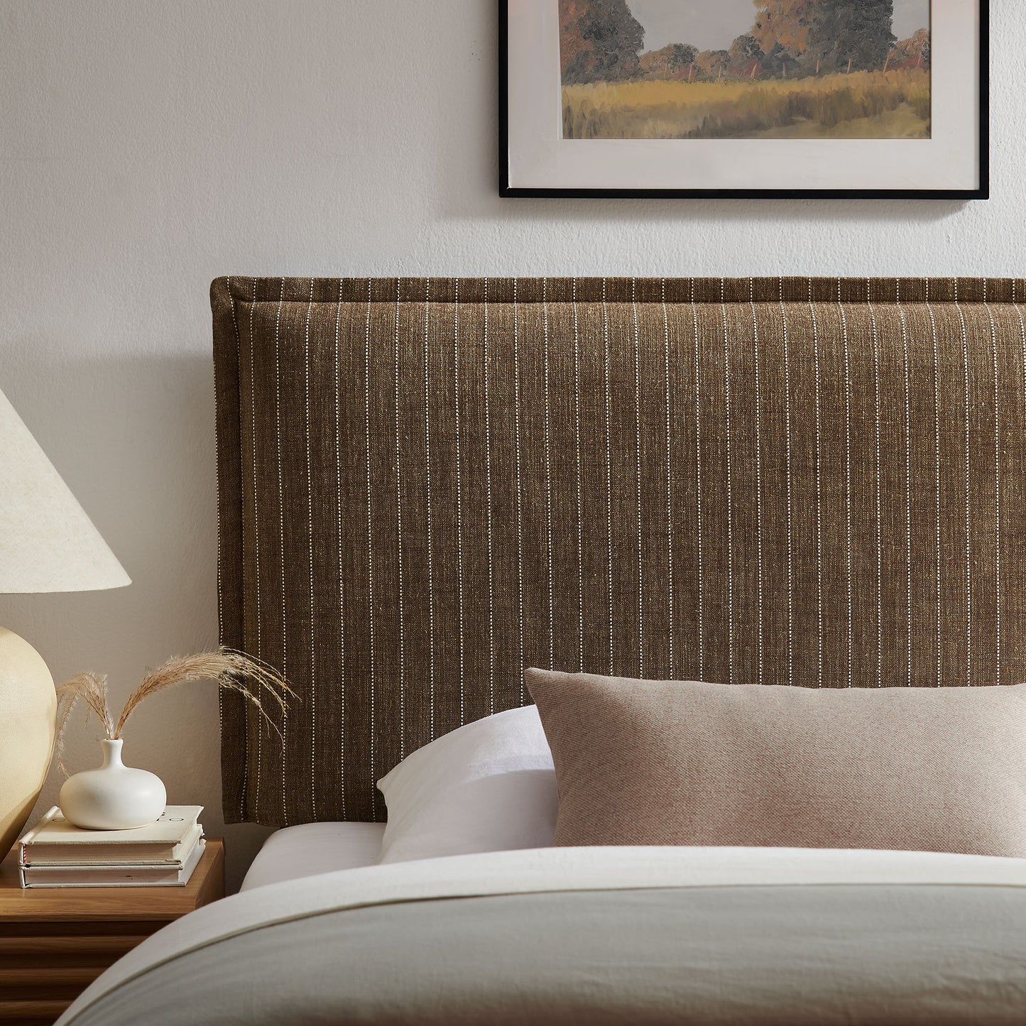 Camille Striped Linen Blend Twin Size Headboard by Modway MOD-7318