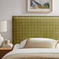 Camille Checkered Linen Blend Twin Size Headboard by Modway MOD-7319