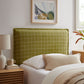 Camille Checkered Linen Blend Twin Size Headboard by Modway MOD-7319
