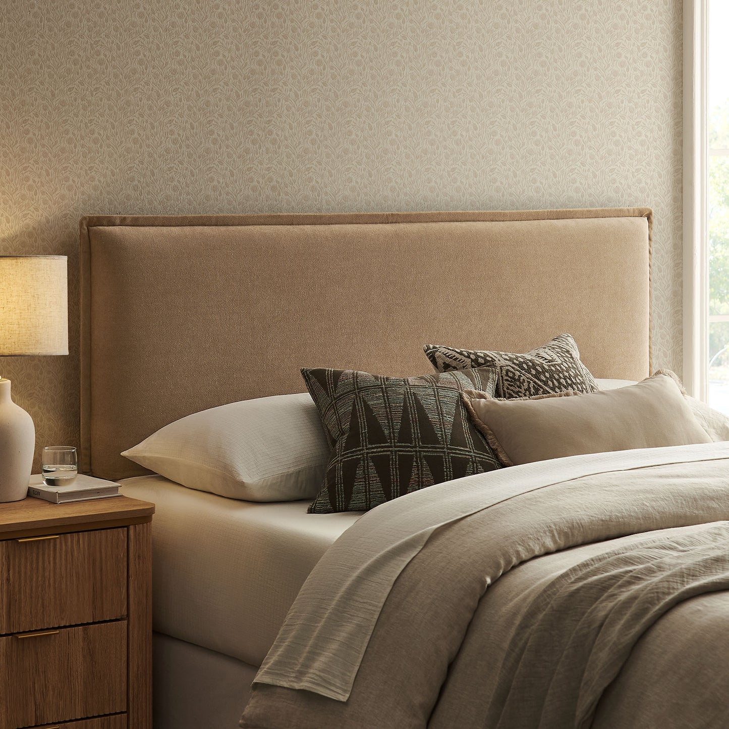 Camille Upholstered Linen Blend Queen Size Headboard by Modway MOD-7323