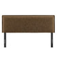 Camille Striped Linen Blend Queen Size Headboard by Modway MOD-7324