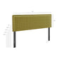 Camille Checkered Linen Blend Queen Size Headboard by Modway MOD-7325