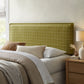 Camille Checkered Linen Blend King Size Headboard by Modway MOD-7328