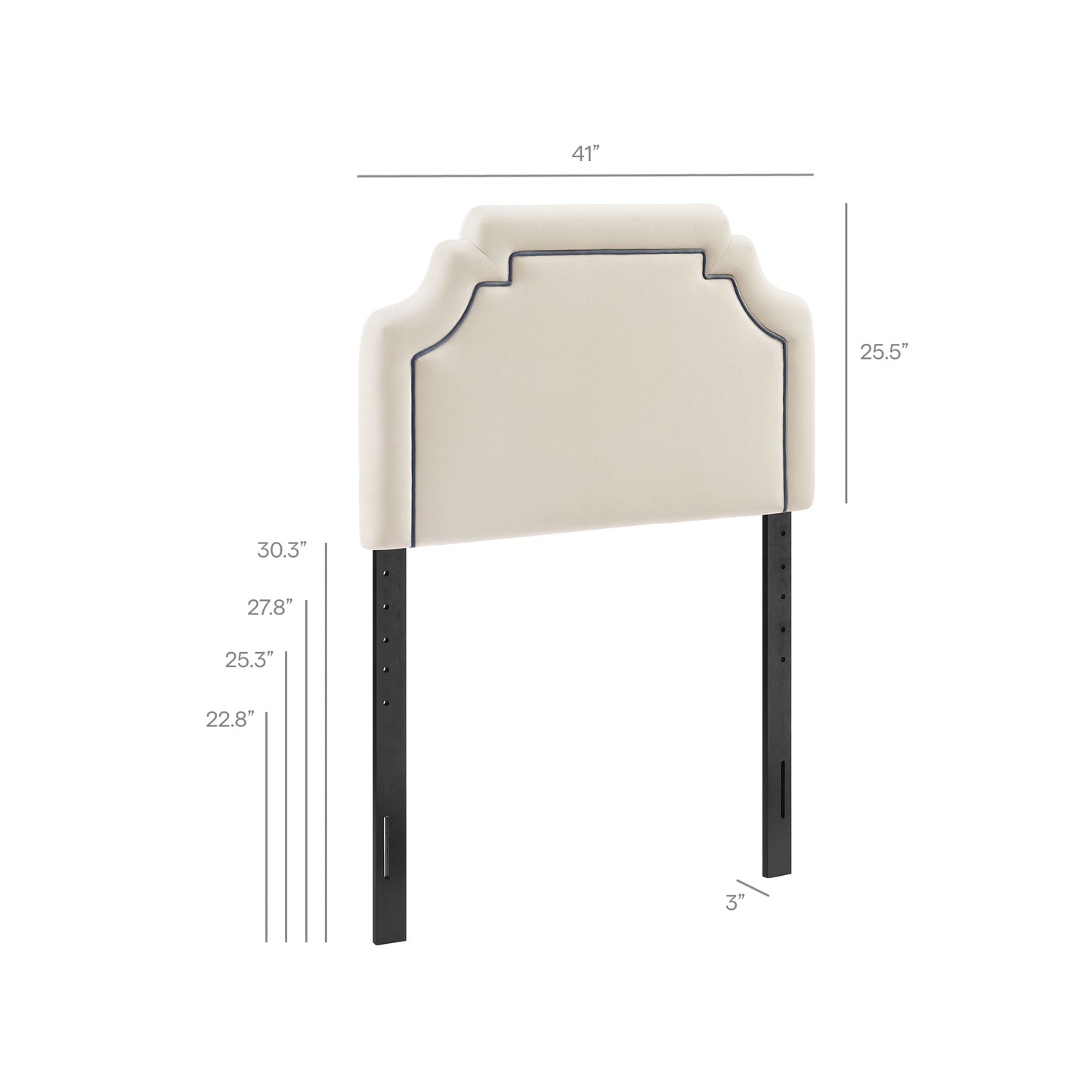 Magnolia Stain-Resistant Performance Velvet Twin Size Headboard by Modway MOD-7329