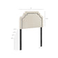 Magnolia Stain-Resistant Performance Velvet Twin Size Headboard by Modway MOD-7329