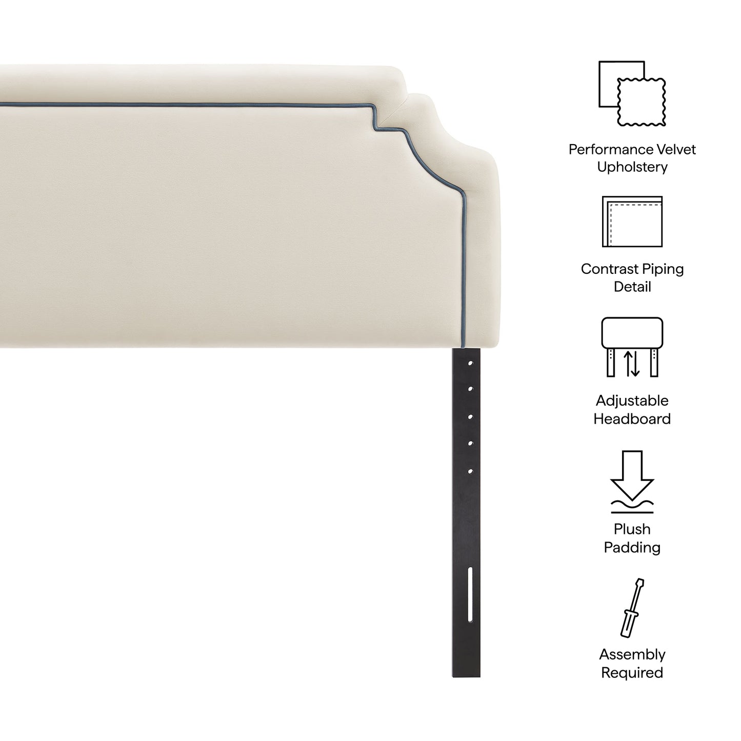 Magnolia Stain-Resistant Performance Velvet Queen Size Headboard by Modway MOD-7331