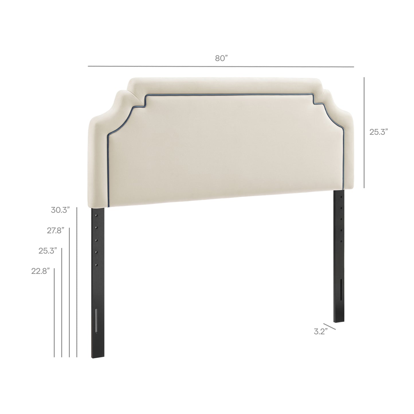 Magnolia Stain-Resistant Performance Velvet King Size Headboard by Modway MOD-7332