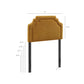 Magnolia Upholstered Fabric Twin Size Headboard by Modway MOD-7333