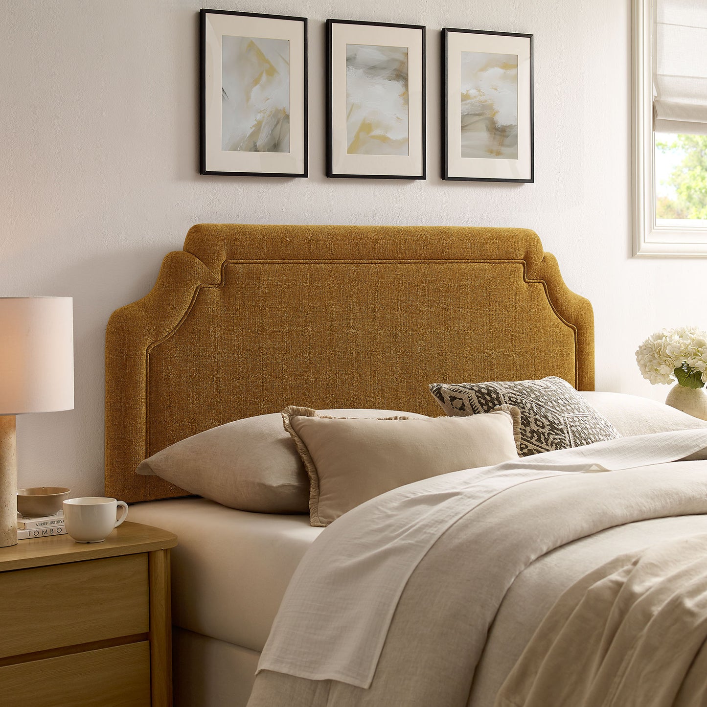 Magnolia Upholstered Fabric Queen Size Headboard by Modway MOD-7335