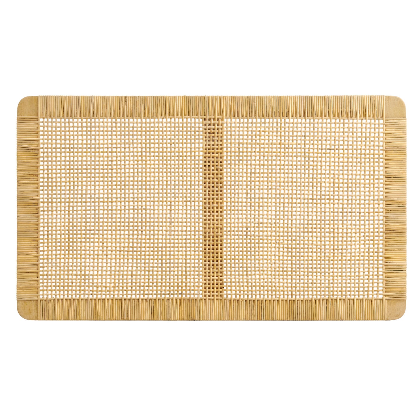 Sandy Wall Mounted Wood and Rattan Twin Size Headboard by Modway MOD-7337