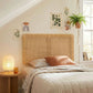 Sandy Wall Mounted Wood and Rattan Twin Size Headboard by Modway MOD-7337