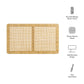 Sandy Wall Mounted Wood and Rattan Twin Size Headboard by Modway MOD-7337