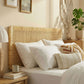 Sandy Wall Mounted Wood and Rattan Full Size Headboard by Modway MOD-7338