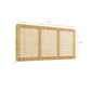 Sandy Wall Mounted Wood and Rattan King Size Headboard by Modway MOD-7340