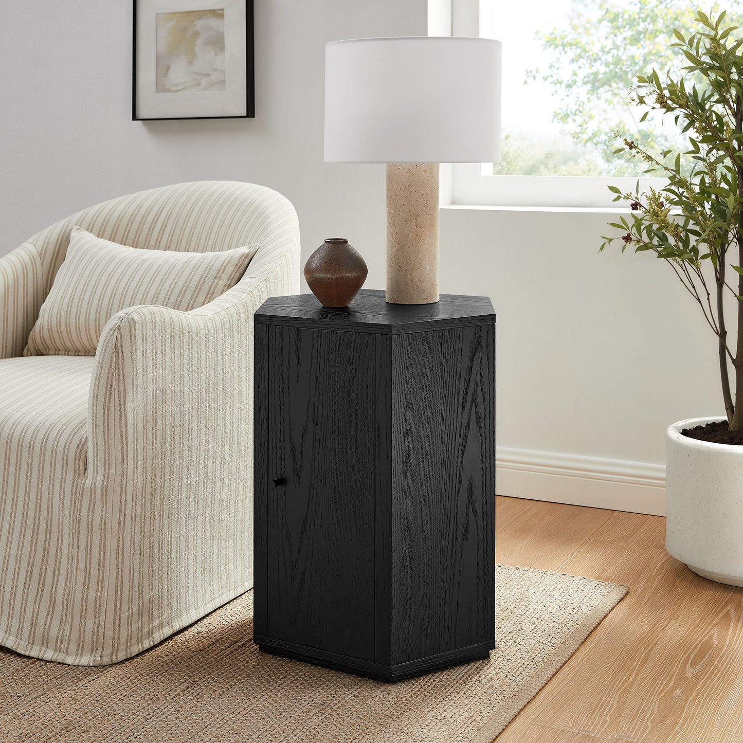 Kade Faceted Wood Side Table by Modway MOD-7341
