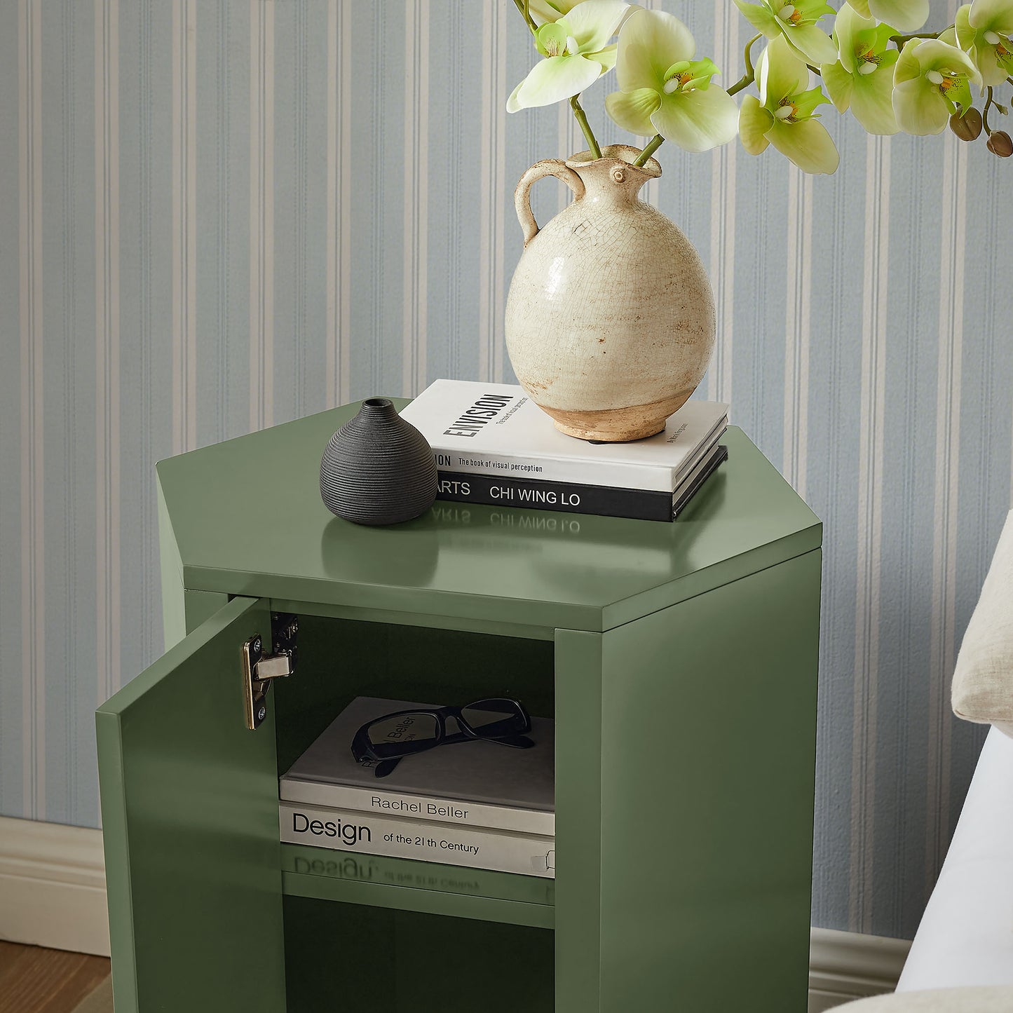 Kade Faceted Semi-Gloss Side Table by Modway MOD-7342
