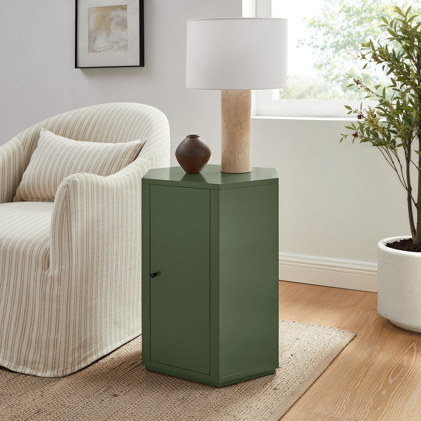 Kade Faceted Semi-Gloss Side Table by Modway MOD-7342