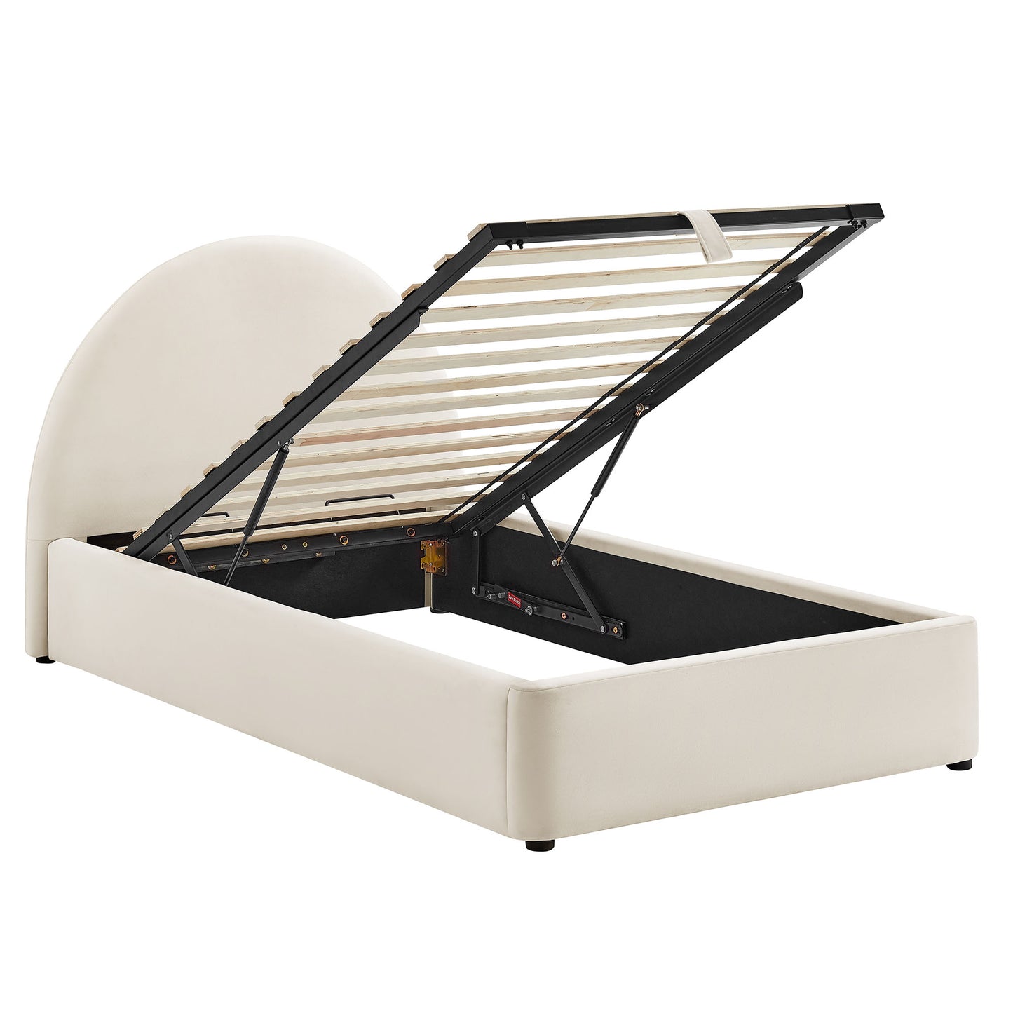 Resort Twin Arched Performance Velvet Storage Platform Bed Frame by Modway MOD-7343
