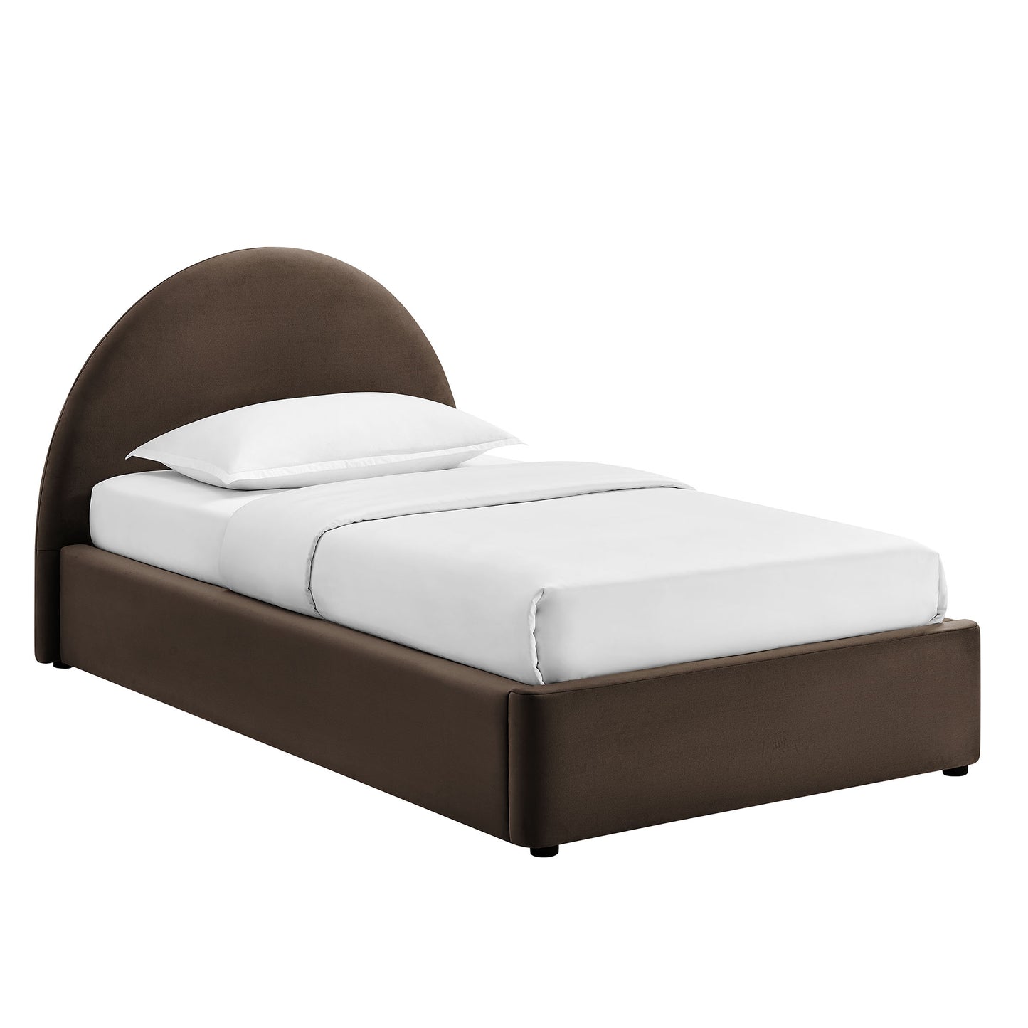 Resort Twin Arched Performance Velvet Storage Platform Bed Frame by Modway MOD-7343
