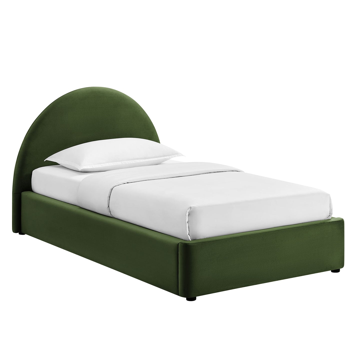 Resort Twin Arched Performance Velvet Storage Platform Bed Frame by Modway MOD-7343