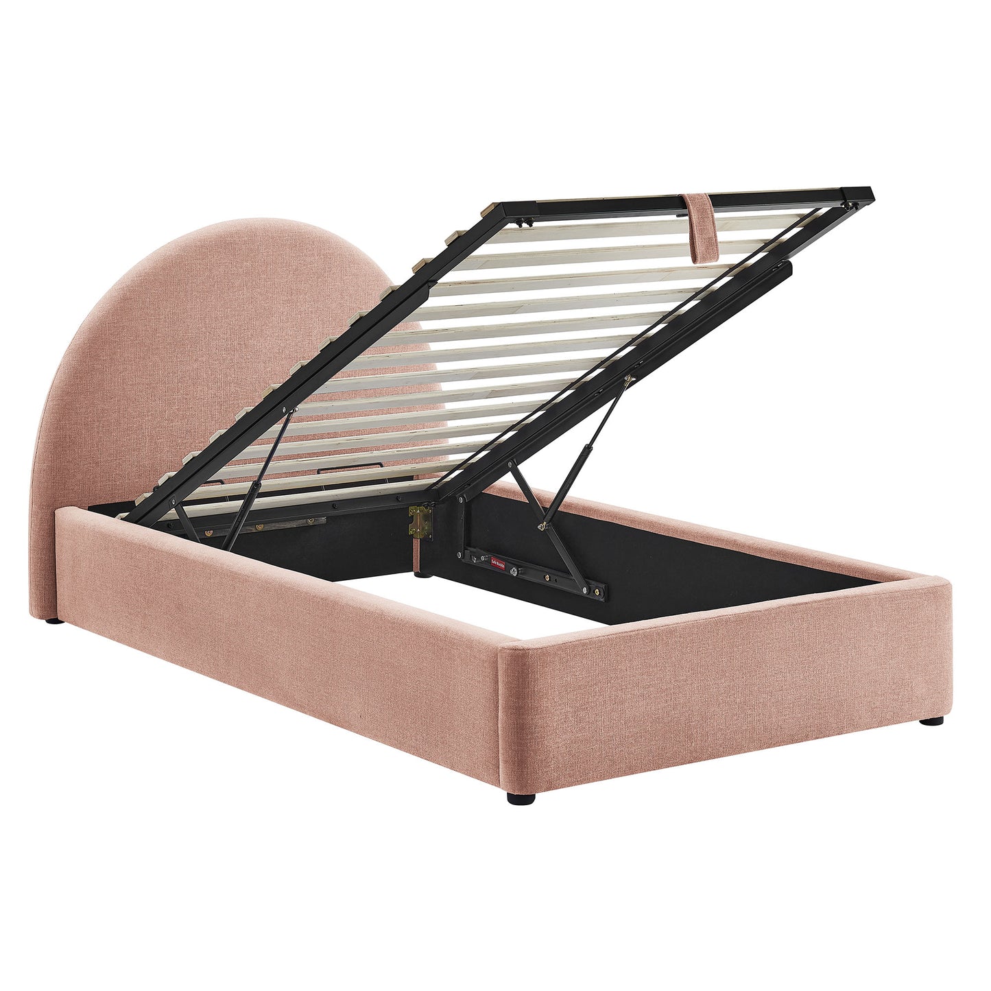 Resort Twin Arched Upholstered Fabric Storage Platform Bed Frame by Modway MOD-7344