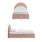 Resort Twin Arched Upholstered Fabric Storage Platform Bed Frame by Modway MOD-7344