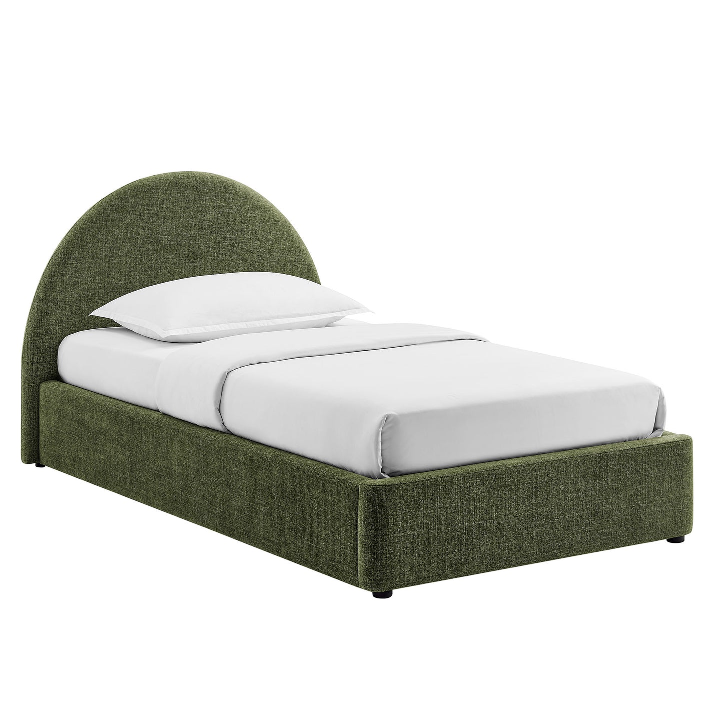 Resort Twin Arched Upholstered Fabric Storage Platform Bed Frame by Modway MOD-7344