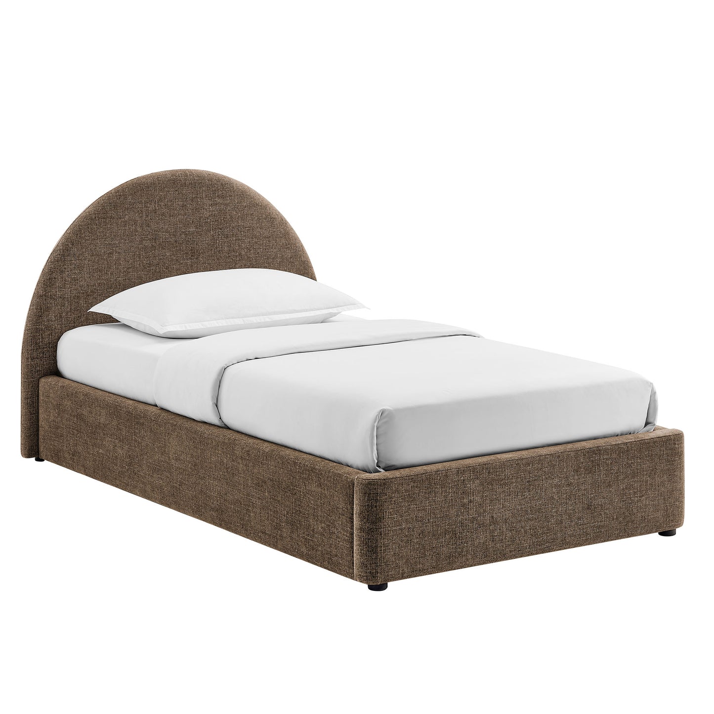 Resort Twin Arched Upholstered Fabric Storage Platform Bed Frame by Modway MOD-7344
