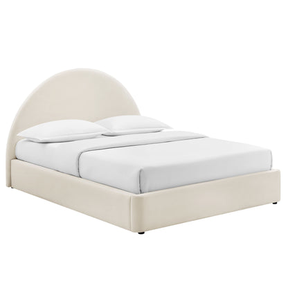 Resort Queen Arched Performance Velvet Storage Platform Bed Frame by Modway MOD-7347