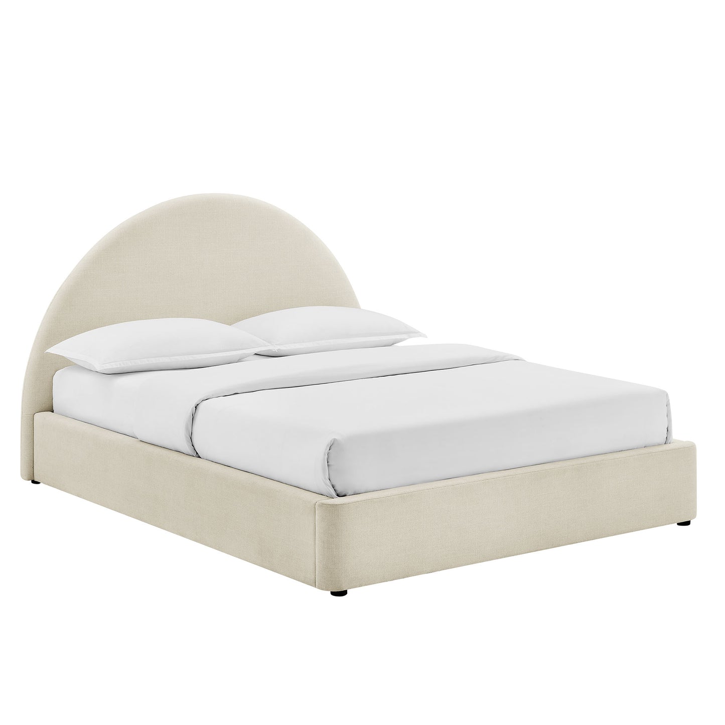 Resort King Arched Upholstered Fabric Storage Platform Bed Frame by Modway MOD-7350