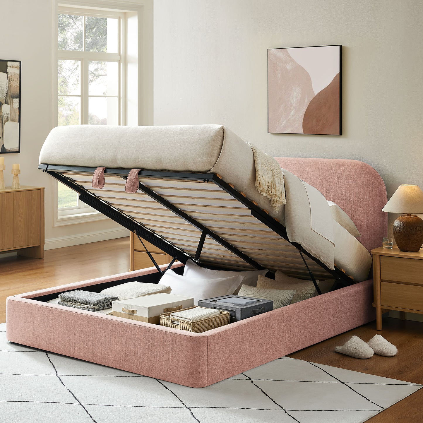 Keynote Full Fabric Upholstered Storage Platform Bed Frame by Modway MOD-7354