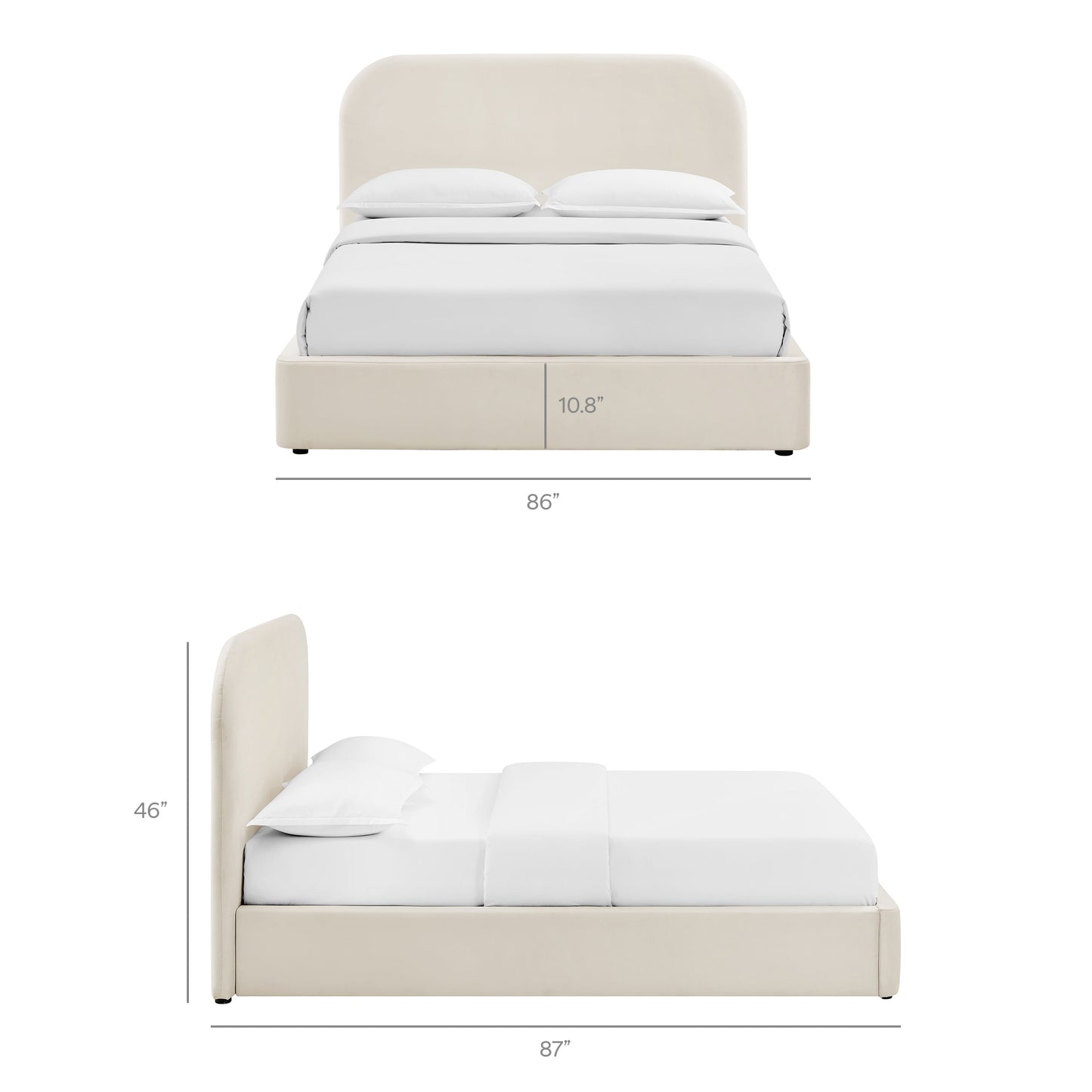 Keynote King Performance Velvet Storage Platform Bed Frame by Modway MOD-7357