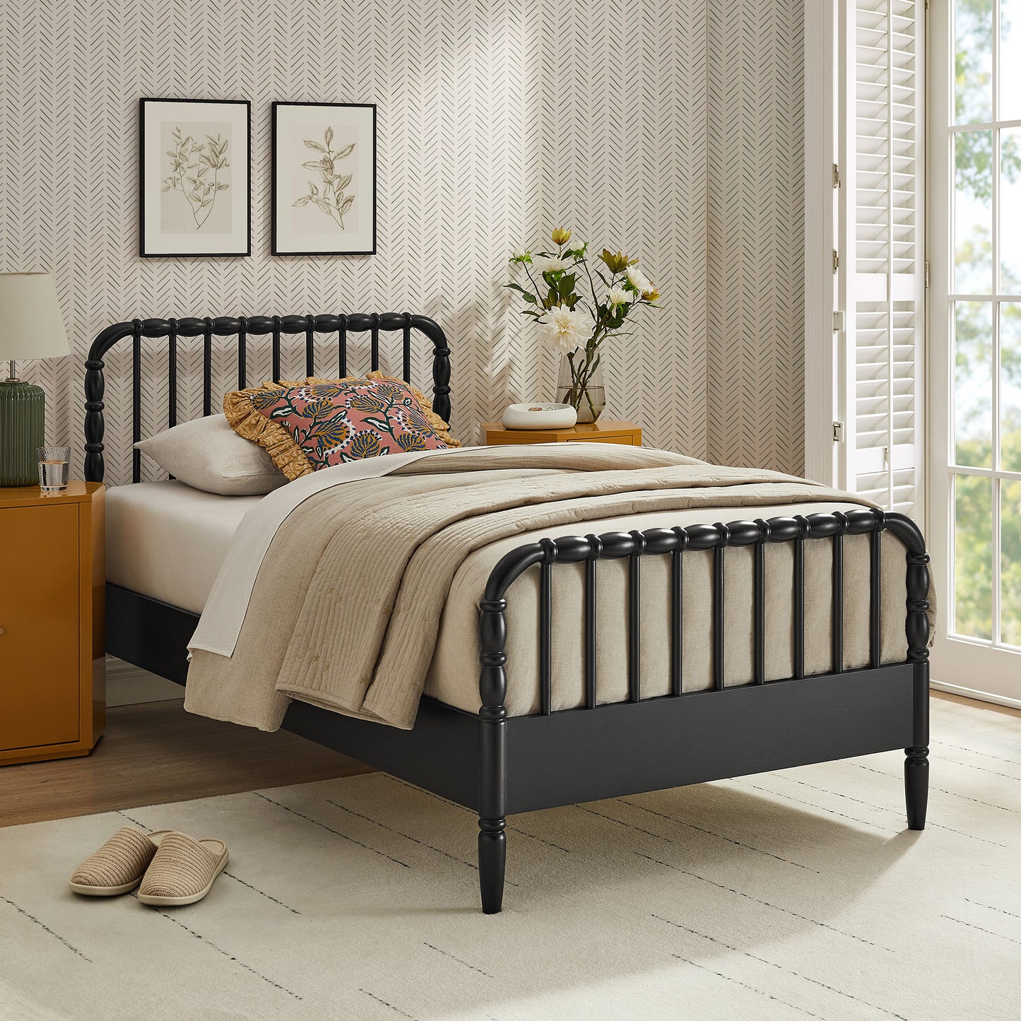Arlette Twin Size Wood Spindle Bed Frame by Modway MOD-7359